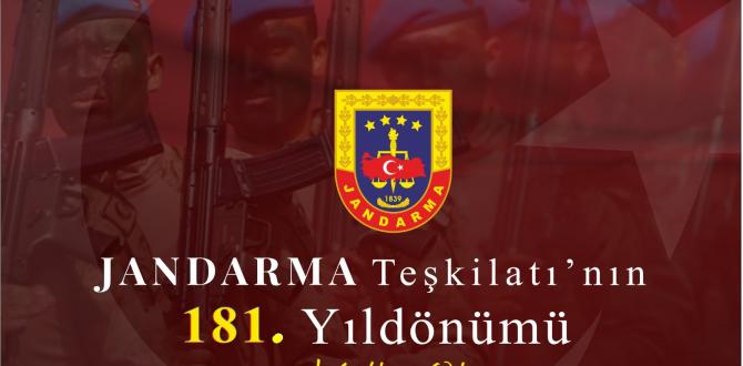 BAŞKAN YILMAZ JANDARMA TEŞKİLATI’NIN  181. KURULUŞ YILDÖNÜMÜNÜ KUTLADI