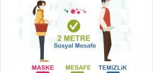 ANTAKYA BELEDİYESİ SOSYAL MESAFE VE MASKE KULLANIMI KONUSUNDA UYARDI