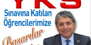 BAŞKAN YAVUZ; “YKS SINAVINA GİRECEK TÜM ÖĞRENCİLERİMİZE BAŞARILAR DİLERİM”