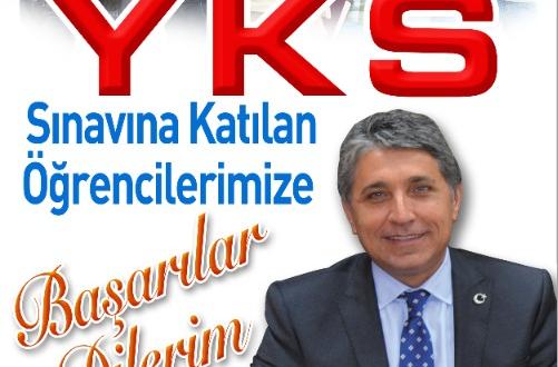 BAŞKAN YAVUZ; “YKS SINAVINA GİRECEK TÜM ÖĞRENCİLERİMİZE BAŞARILAR DİLERİM”