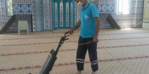 İBADETHANELERDE TEMİZLİK ÇALIŞMALARI SÜRDÜRÜLÜYOR