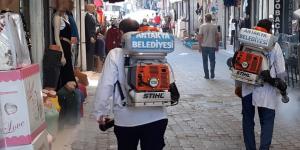 ŞEHİR GENELİNDE DEZENFEKTE ÇALIŞMALARI SÜRÜYOR