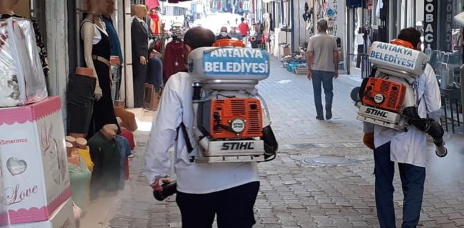 ŞEHİR GENELİNDE DEZENFEKTE ÇALIŞMALARI SÜRÜYOR