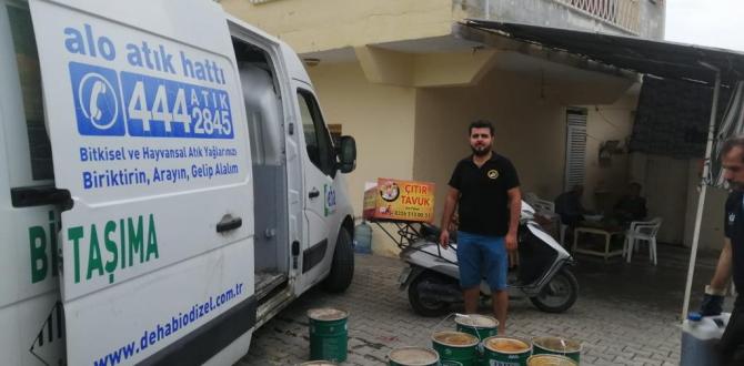 SAMANDAĞ’DA ATIK YAĞLAR GERİ DÖNÜŞÜME KAZANDIRILIYOR