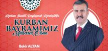 BAŞKAN ALTAN,NIN BAYRAM MESAJI