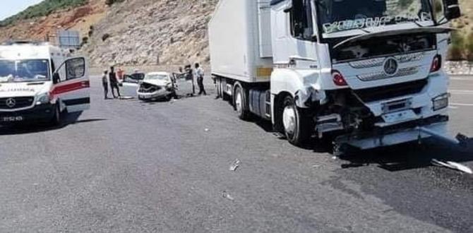 Hatay’da tır ile otomobil çarpıştı: 4 yaralı