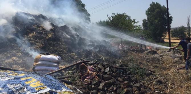 Hatay’da saman balyaları yandı