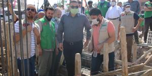 Afrin’de bin 500 kişilik cami inşaatına başlandı