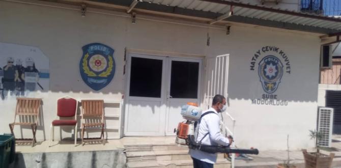 ŞEHİR GENELİNDE DEZENFEKTE ÇALIŞMALARI SÜRÜYOR