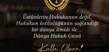 BAŞKAN YILMAZ’DAN DÜNYA HUKUK GÜNÜ MESAJI