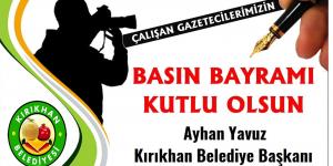 BAŞKAN YAVUZ “24 TEMMUZ GAZETECİLER VE BASIN BAYRAMI KUTLU OLSUN”