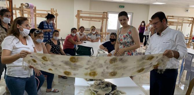 BAŞKAN ERYILMAZ MAĞARACIK MAHALLESİ’NDE İPEK EVİ’Nİ ZİYARET ETTİ