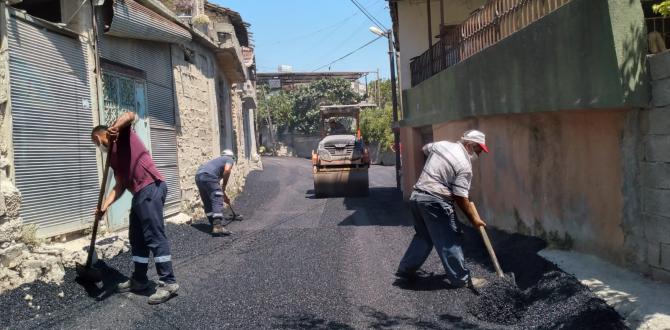 ANTAKYA BELEDİYESİ, YOL ÇALIŞMALARINDA HIZ KESMİYOR
