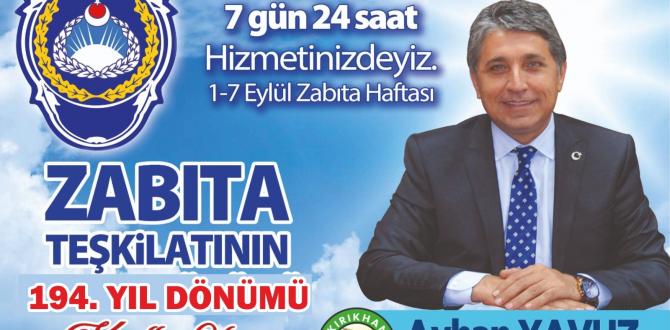 AYHAN YAVUZ; “ZABITALARIMIZ VATANDAŞLARIMIZIN SAĞLIKLI, HUZUR VE GÜVEN ORTAMINDA YAŞAMASININ GÜVENCESİDİR”