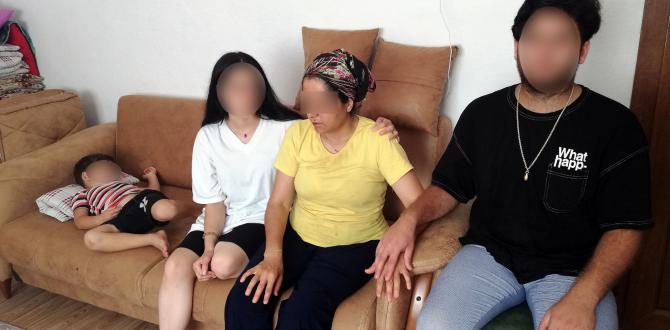 22 yıldır şiddet gören kadın çocuklarıyla baba evine sığındı