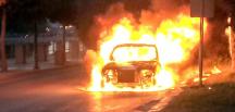 Hatay’da araç yangını