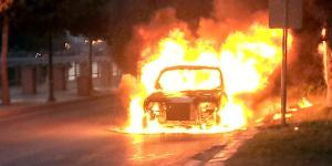 Hatay’da araç yangını