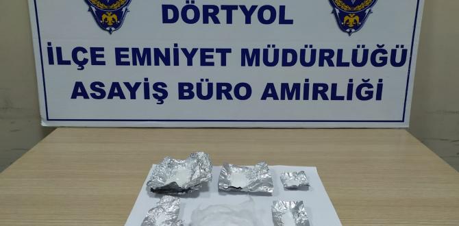 Dörtyol’da uyuşturucu operasyonu: 2 tutuklama