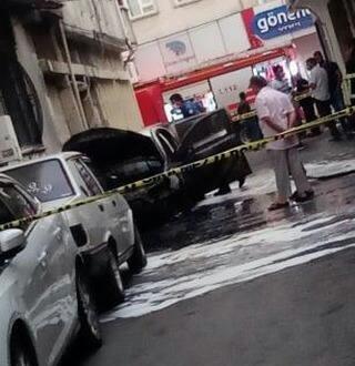 Hatay’da şüpheli araç yangını