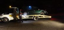 Ters yönde giden araç motosiklete çarptı: 1 yaralı