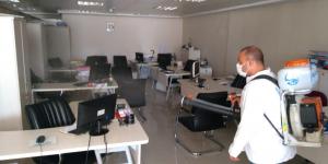 ŞEHİR GENELİNDE DEZENFEKTE ÇALIŞMALARI SÜRÜYOR