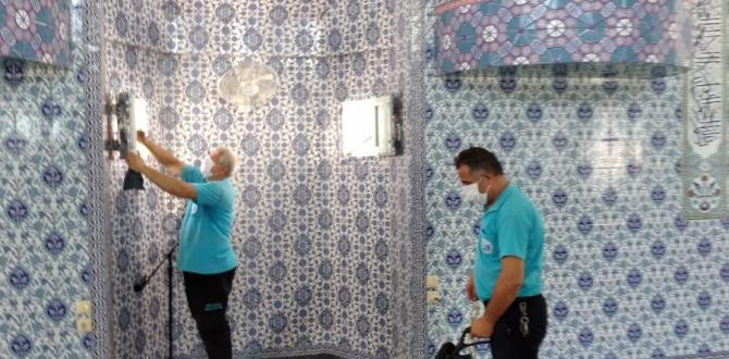 TÜM İBADETHANELER ANTAKYA BELEDİYESİ EKİPLERİNCE TEMİZLENİYOR