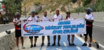 “Kadın cinayetleri ve bisikletli ölümler son bulsun” diye pedal çevirdi