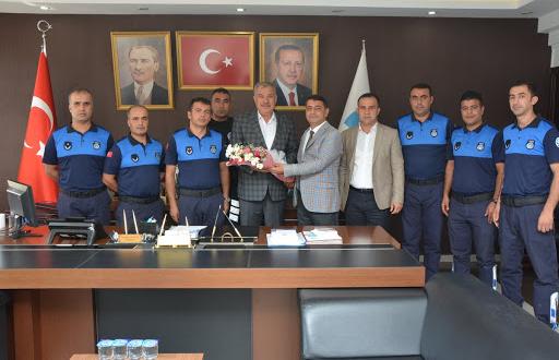 ZABITA PERSONELLERİNDEN BAŞKAN YILMAZ’A ZİYARET