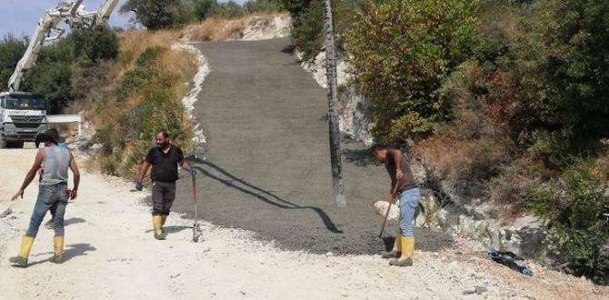 SİNANLI MAHALLESİ BETONLAMA ÇALIŞMALARI