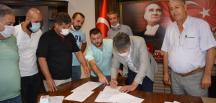 BAŞKAN YAVUZ YENİ OTOGALERİCİLER SİTESİNİN ANA SÖZLEŞMESİNİ İMZALADI