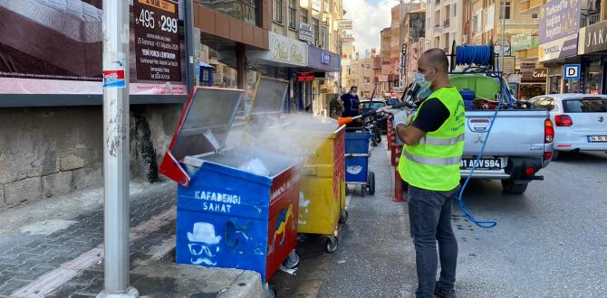 SAMANDAĞ GENELİNDE DEZENFEKTE ÇALIŞMALARI SÜRDÜRÜLÜYOR