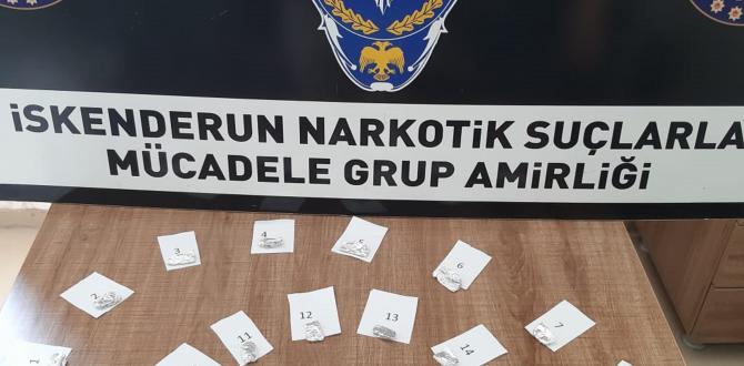 İskenderun’da uyuşturucu operasyonu