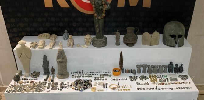 Hatay ve Şanlıurfa’da bin 234 parça tarihi eser ele geçirildi