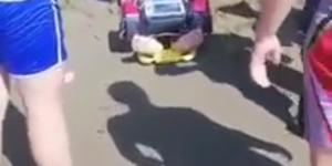 Rip akıntısına kapıldı, boğulmaktan kurtarıldı