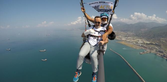 Amanosların zirvesinden atladılar