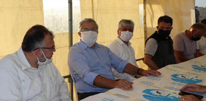 ATSO HEYETİ YANGIN BÖLGESİNDE