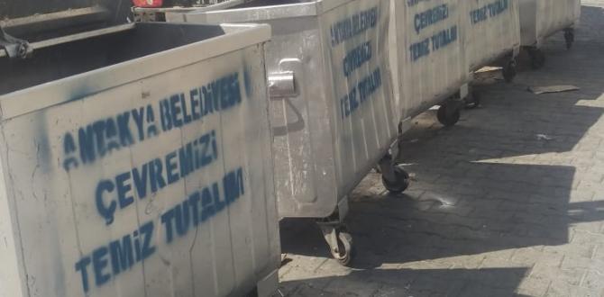 ÇÖP KONTEYNERLERİNDE ONARIM VE BOYAMA ÇALIŞMALARI