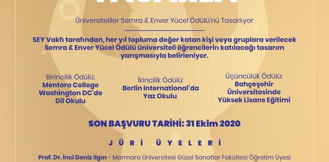 ÜNİVERSİTELİLER SEMRA & ENVER YÜCEL ÖDÜLÜ’NÜ TASARLIYOR