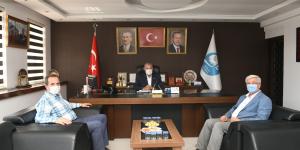 AK PARTİ ÇANKIRI MİLLETVEKİLİ SALİM ÇİVİTCİOĞLU VE AK PARTİ HATAY İL BAŞKANI YELOĞLU’NDAN BAŞKAN YILMAZ’A ZİYARET