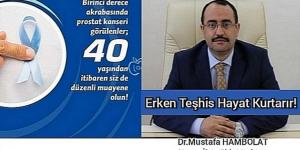 Hambolat: ‘’Erken Teşhis Hayat Kurtarır’’