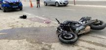 Samandağ’da motosikletler çarpıştı: 2 yaralı
