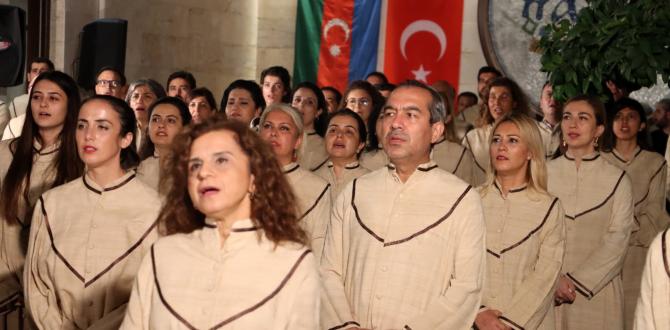 Medeniyetler Korosu Azerbaycan İçin Söyledi