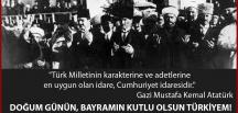 ÇERKO: DOĞUM GÜNÜN KUTLU OLSUN TÜRKİYEM