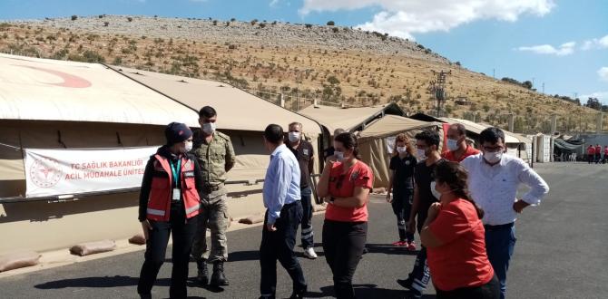 SINIRÖTESİ GÖREV YAPAN SAĞLIK PERSONELİNE MORAL ZİYARETİ