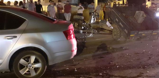 Hatay’da otomobil ile triportör çarpıştı: 1 yaralı