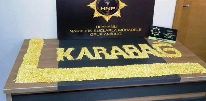 Hatay’da 20 bin 500 adet uyuşturucu hap ele geçirildi