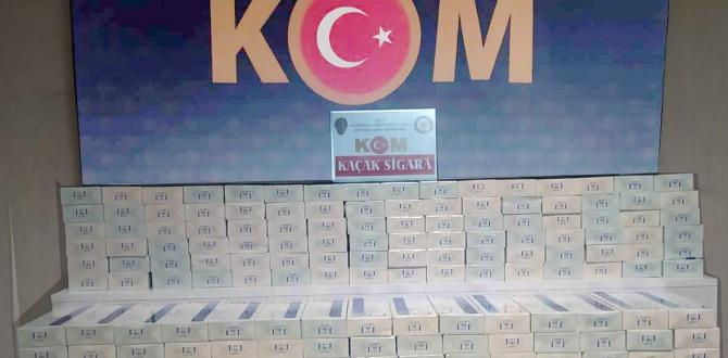 Hatay’da bin 860 paket kaçak sigara ele geçirildi