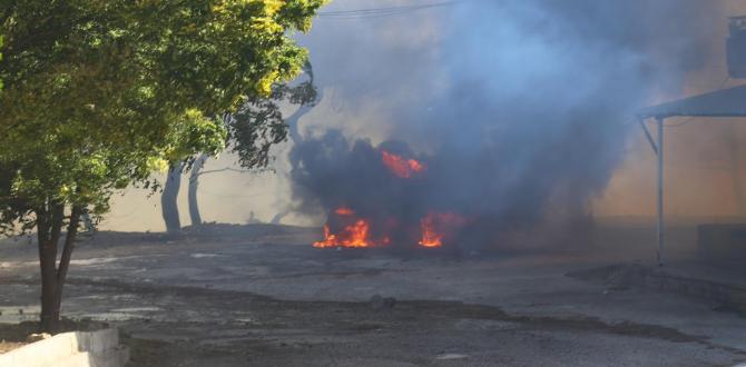 Hatay Valiliği: “Yangın, trafo patlaması sonucu çıktı”