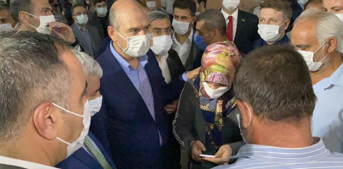 Bakan Soylu, Hatay’da incelemelerde bulundu