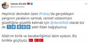 Denizli ve G. Antep’ten Hatay’a 10 bin nefes